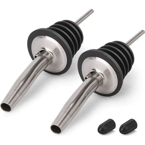 Verseur À Vin - Acier Inoxydable 304 - Pour Huile Et Vinaigre - Diamètre Intérieur 18-20 Mm - Lot De 2 (1/5)