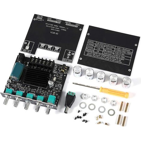 Carte d'amplification Bluetooth 5.0 MT21 50 W x 2 + 100 W 2.1 canaux (1/5)
