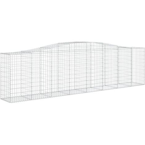 Maison Exclusive - Gabione mit Hochbogen 400x50x100/120 cm Verzin