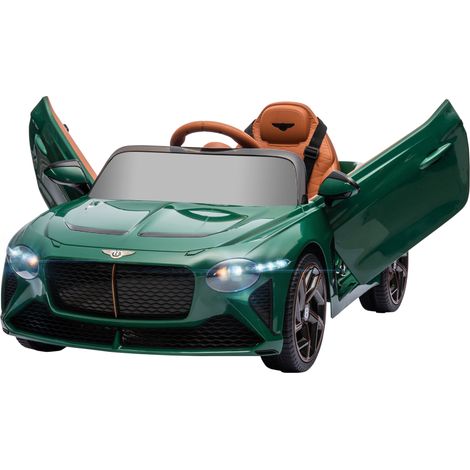 Bentley Bacalar Licensed 12V Kids Electric Car, Remote Control, Horn, Lights, Music, Suspension Wheels, Green (1/5)