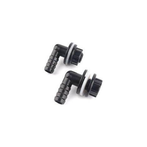 90°-Winkel-Aquariumablaufschlauchverbinder (1 Stück, 3/8"-14 mm) - Crezuo