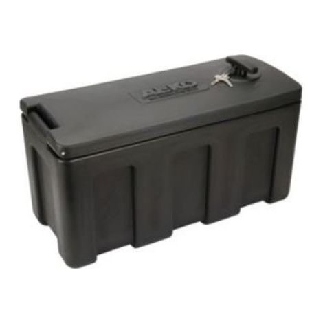 Coffre d'attelage étanche 445x145x220 mm – Fermeture par clé – Fixation avant, côté ou intérieur remorque – Al-Ko (1/4)