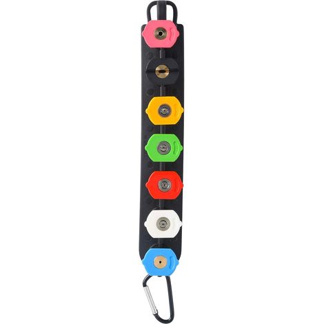 MINGLE Ensemble D'embouts Pour Nettoyeur Haute Pression avec Porte-buse, 7 Embouts de Buse, Connexion Rapide 1/4", 4000 PSI (1/5)