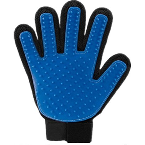 Gants pour animaux de compagnie, gants de brosse de cicatrisation doux, agent efficace d'élimination des poils d'animaux - main gauche (1/3)