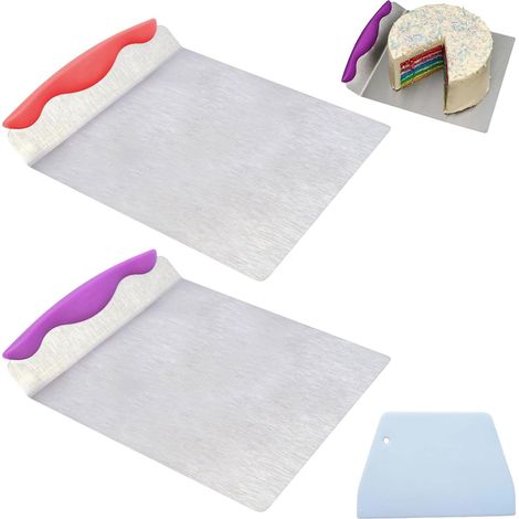 2 Pièces Serveur De Gâteau, Acier Inoxydable, Bord Antidérapant, Pour Pizza Et Pâtisserie, Cuisine Domestique (1/5)