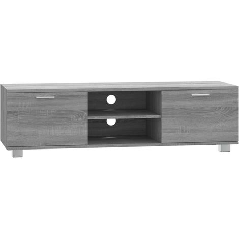 Mobile TV multimediale scaffale per televisione televisione buffet sala da pranzo soggiorno camera da letto sonoma 140 x 40,5 x 35 cm derivati del legno grigio 020028390