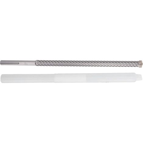 25 x 500mm Foret SDS 6 cannelures Carbure Cémenté Auto-centrant Évacuation Rapide des Copeaux pour Pierre (1/5)