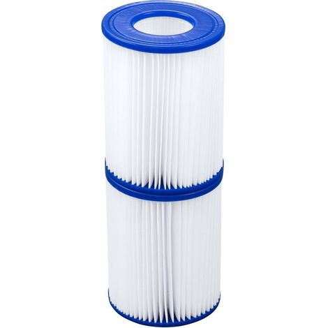 Lot 2 cartouches filtre piscine – Type II – pompe à filtre – référence 58094 – accessoires (1/4)