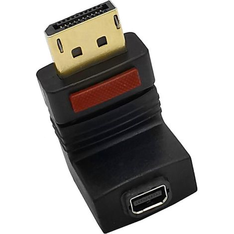 Adaptateur de câble vidéo portable DisplayPort vers Mini DisplayPort 90 anticorrosion - pliable (1/4)