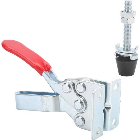 Lot de 2 pinces à genouillère à dégagement rapide pour fixation verticale, outil manuel antidérapant en métal GH201B (1/5)