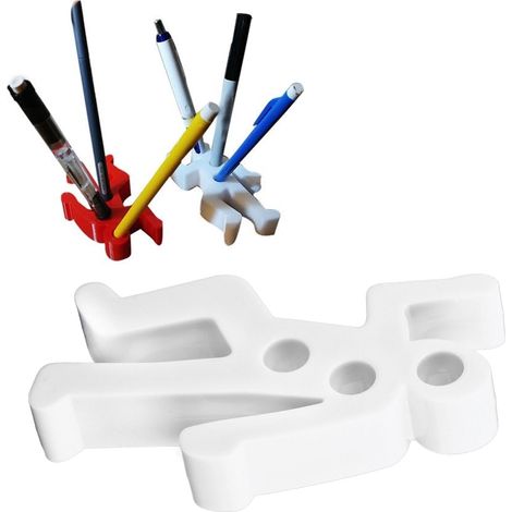 Support de stylos crime scene - Porte-stylo drôle pour bureau - Décor de bureau cadeau original - Accessoire de bureau blanc pour Noël (1/5)