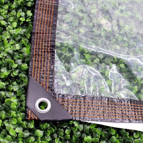 Bâche imperméable 1 x 2 m transparente polyvalente en PE Bâche imperméable pour balcon Protection contre la pluie (1/5)