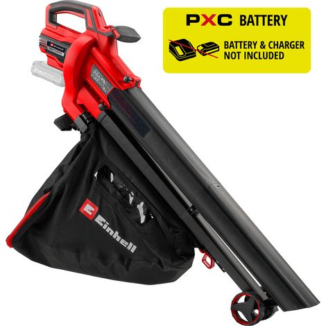 Einhell Akku-Laubsauger VENTURRO 18/210 Power X-Change (Li-Ion, 18 V, Saugleistung 500 m³/h, Fangsack 45 L, Blasfunktion bis 210 km/h, ohne Akku & Ladegerät)