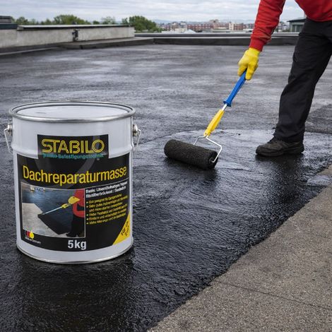 Stabilo Dachreparaturmasse 5 kg Dachschutz Giessmasse, Dach-Dichtmasse (1/4)
