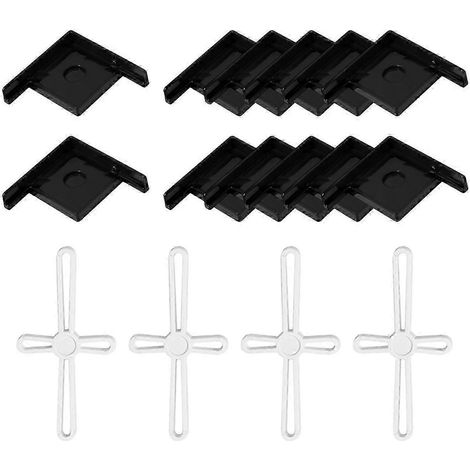 Protection de bord pour aquarium - Étui de protection facile à installer - Pieds décoratifs pour le fond - Protection d'angle pour aquarium-Black (1/5)