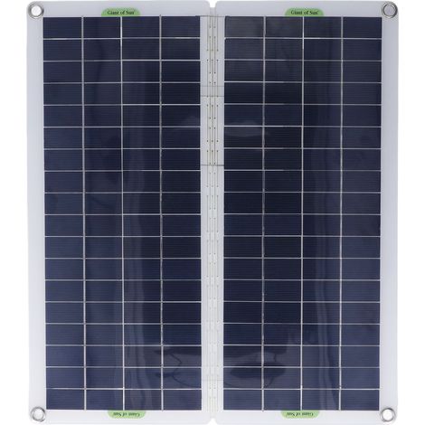 Panneau solaire portable 40 W en polysilicium, pliable, chargeur de batterie extérieur pour camping-cars et voyages. (1/5)