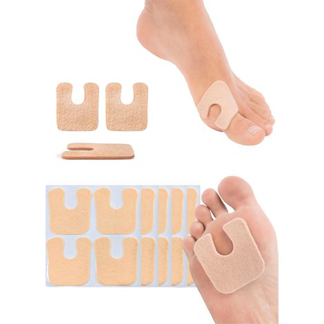 36 Coussinets à Callosités en Feutre en Forme de U, Coussinets Métatarsiens pour Avant-Pied, Amortisseurs de Pied qui Protègent des Frottements, pour Hommes et Femmes (1/5)