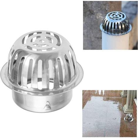 Crapaudines pour Gouttière - Protection Gouttiere Feuilles - Grille anti-feuilles en acier inoxydable pour gouttières - 100 mm - Protection contre les feuilles - Pour éviter les blocages (1/5)
