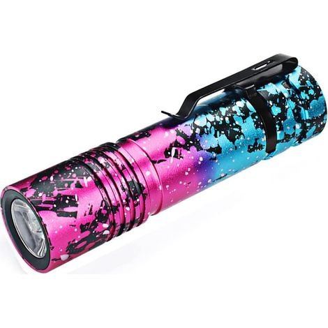 USB-wiederaufladbare Mini-LED-Taschenlampe, 800 Lumen, 5 Helligkeitsstufen, kleine taktische Taschenlampe, helle, wasserdichte Taschenlampe (1/5)