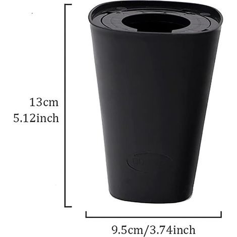 Pot de fleurs suspendu, jardinière suspendue, pot avec réserve d'eau décoratif pour jardin, balcon ou maison (noir) (1/4)