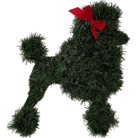 Couronne de Noël hivernale, couronne pour chien avec ruban rouge pour porte d'entrée, décoration de Noël de style champêtre, articles de fête (1/5)