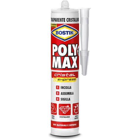 BOSTIK POLYMAX ORIG.CRISTALCARTUCCIA GR.300  PZ 1,0