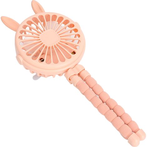 Ventilateur Poussette avec Trépied Flexible Clip, Clip de Fixation, Batterie USB, Oreilles Mignonnes, 3 Vitesses Réglables, pour Siège Auto et Lit Bébé (1/5)