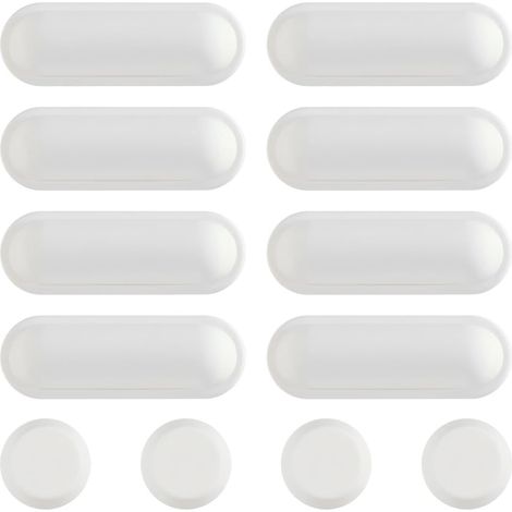 Lot De 12 Tampons Pour Abattant De WC, Tampons Amortisseurs Pour Siège En Bois (1/5)