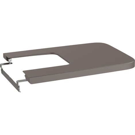 Tapa de SUPRALIT ® para bidé con caída amortiguada Square INSPIRA  - ROCA Color: Café