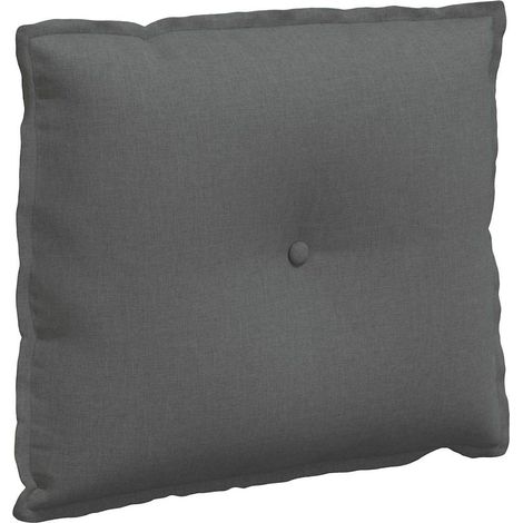 Rückenkissen Dunkelgrau 60 x 19 x 50 cm Stoff vidaXL