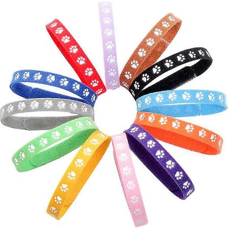Collar decorativo para mascotas, para gatos y perros, con colores surtidos, 36 unidades. (1/5)