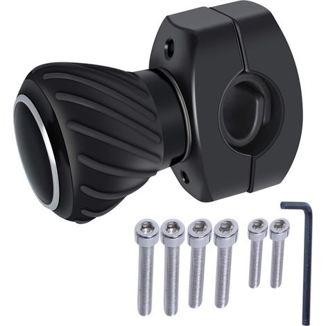 Pomello universale per volante con giunto sferico, compatibile con trattori, auto, camion, tosaerba e carrelli elevatori Kubota e John Deere.