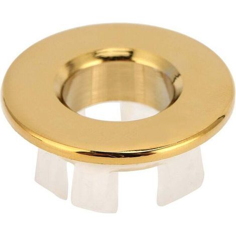 Foro circolare per lavabo, copertura per troppopieno del lavabo del bagno, decorazione per lavello da cucina, anello di ricambio per foro, accessori per il bagno (oro) (1/4)