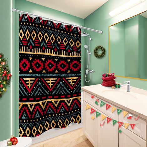 Voile de douche polyester 180x180 design cache baignoire pour créer une ambiance spa (1/5)
