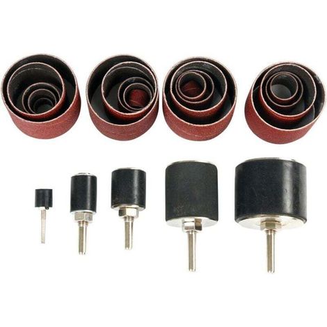 25pcs Manchons abrasifs Rouleaux Ponçage Manches papier de verre embouts abrasifs pour ponceuse abrasif (1/3)
