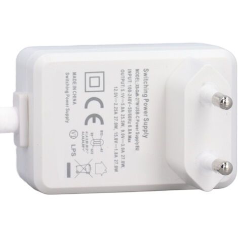 Adaptateur de technologie GaN pour alimentation Pi 5, 5.1V, 5a, 27W PD, Interface USB C (1/5)