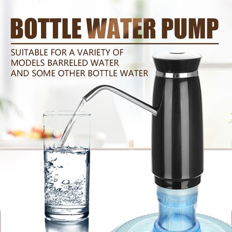 Distributeur d'eau potable automatique portable à recharge rapide USB (noir) (1/5)