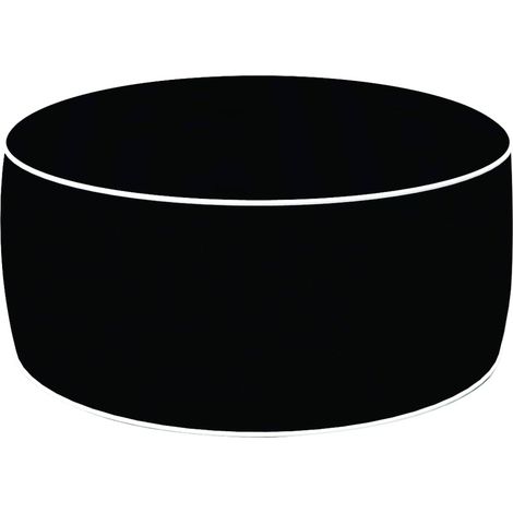 POUF NOIR 53X53X23 CM (1/2)