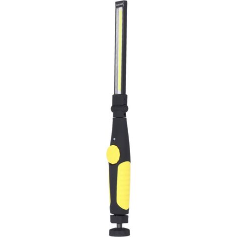 Lampe de Travail LED COB Rechargeable Magnétique Poignée Jaune Urgence Éclairage (1/4)