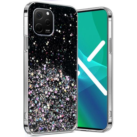 Funda para Huawei Nova Y61, brillante, negra. (1/3)