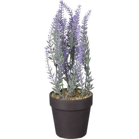 Mica künstlicher Lavendel im Topf violett 24 x 10 cm Dekoblumen
