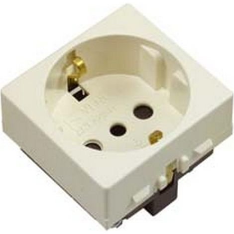 3PZ PRESA SICUREZZA SCHUKO P30 "VENUS" 2 POLI+TERRA 16A SCHUKO P30 SICUREZZA