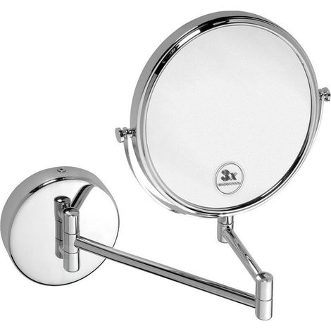 Sapho X-Round - Miroir de rasage mural, chrome XR006 (1/2)