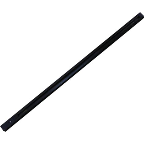 Jandei - 2x Carril monofásico para focos LED negro 1 Metro