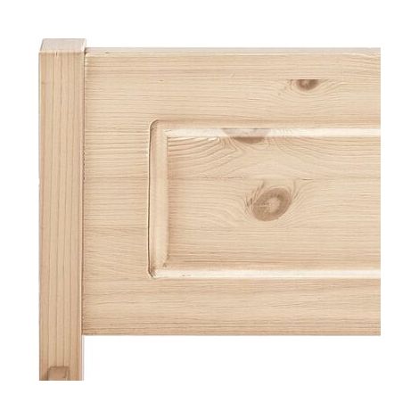 Cadre de lit sans matelas, pin massif, 90 × 200 cm, pin massif durable, pour chambre, confort quotidien, assemblage rapide (1/5)