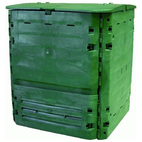 Contenitore per composter Quadro 400 litri cm 74x74x84 contenitori compostiera per giardino esterno colore verde