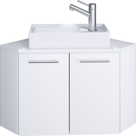 Lavabo ad angolo in 2 parti Vilosa 42x50x50 - VCM