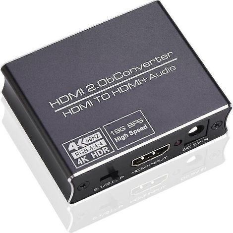 Répartiteur audio stéréo fibre optique 3,5 mm compatible 4K 60 Hz (1/5)