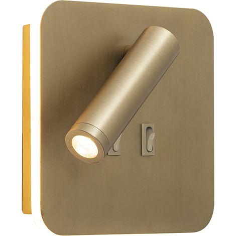 MY WAY - Applique LED 9W orientabile, luce 3000K, finitura Bronzo, design moderno in alluminio, ideale per lettura - Rossini Group (1/5)