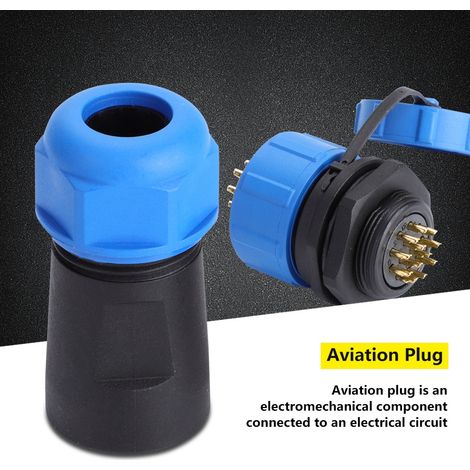 Connecteur de prise aviation étanche en plastique IP68 SP21 à 9 broches (12 broches) (1/5)